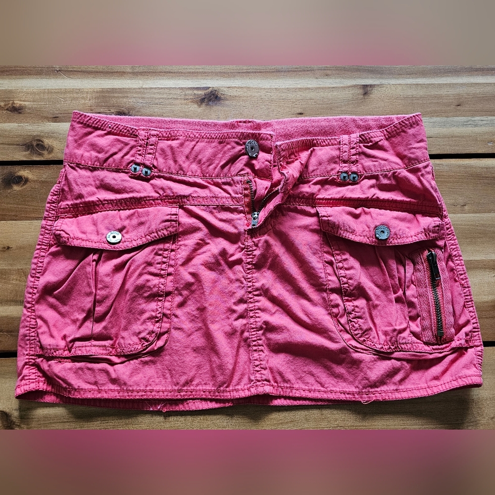 Cargo Style Mini Skirt - Size Small